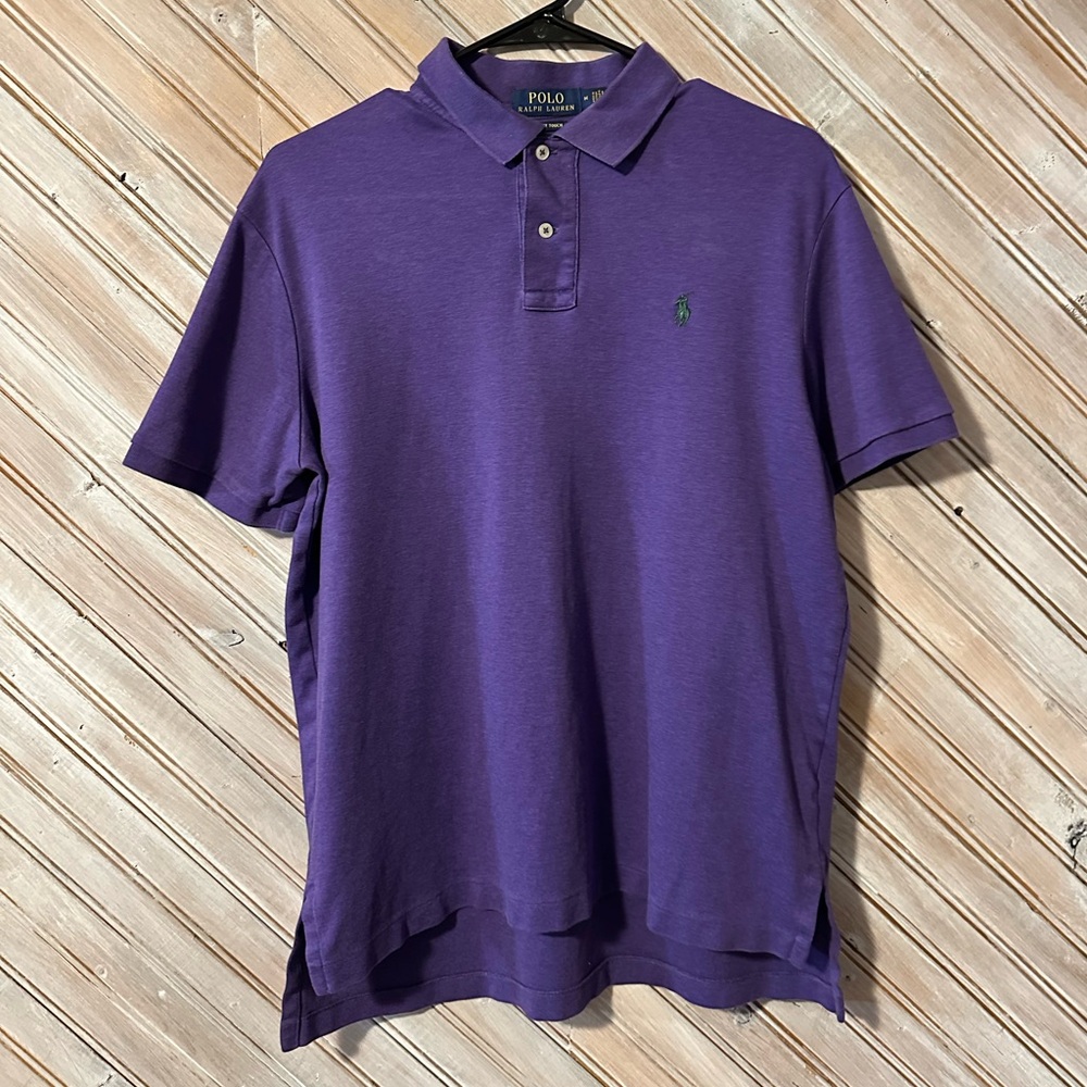 Polo Ralph Lauren Purple Casual Button Down Golf Shirt Outdoor Cuffed